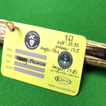 One Piece Macassar Billiard Cue - Image 8