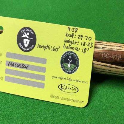 One Piece Macassar Billiard Cue - Image 14