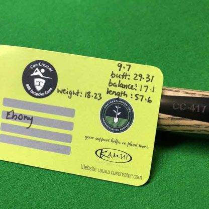 Cue Creator Plain Ebony Butt Stock Cues - Image 17