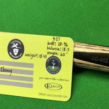Cue Creator Plain Ebony Butt Stock Cues - Image 13