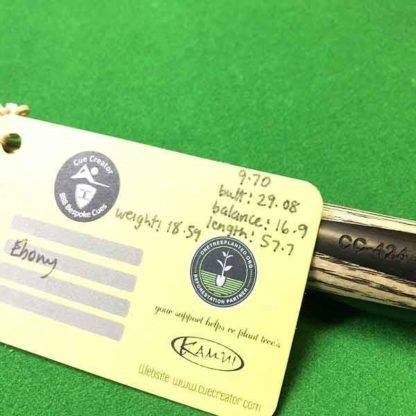 Cue Creator Plain Ebony Butt Stock Cues - Image 16