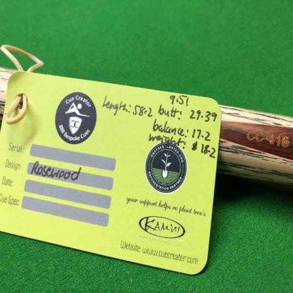 One Piece Rosewood Billiard Cue - Image 15